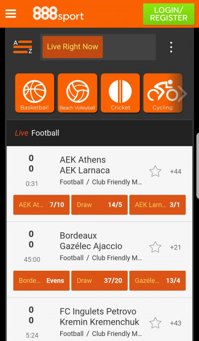 888 sport android app - live betting 888Sport android app